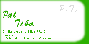 pal tiba business card